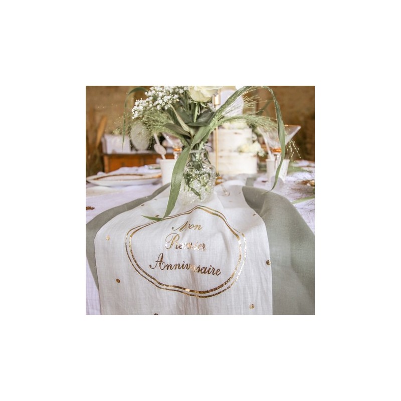 Chemin de table "Mon premier anniversaire"