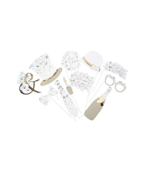 Kit Photobooth Sauge Green Blanc