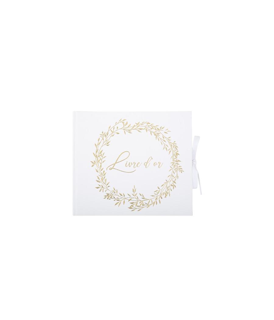 Livre d'Or Jolis Brins Blanc et Or