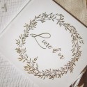 Livre d'Or Jolis Brins Blanc et Or