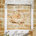 Cadre Photobooth Géant Baptême Jolis Brins Blanc