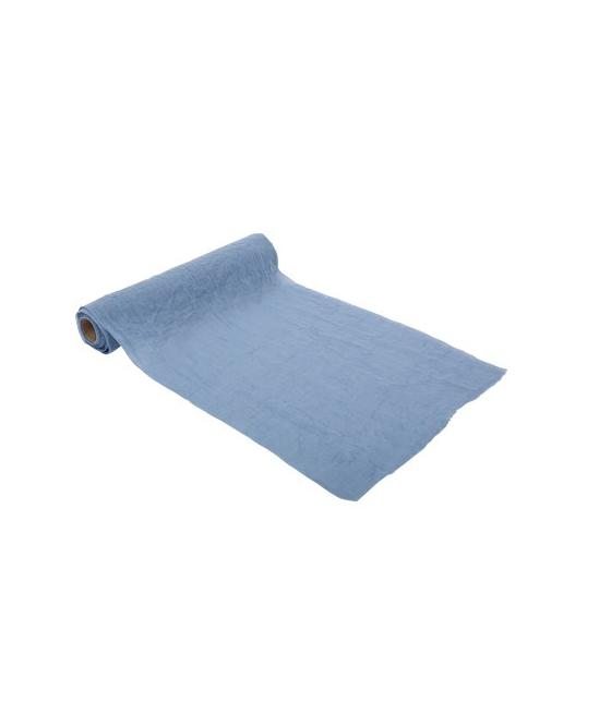 Chemin de Table Mousseline Bleu Pastel