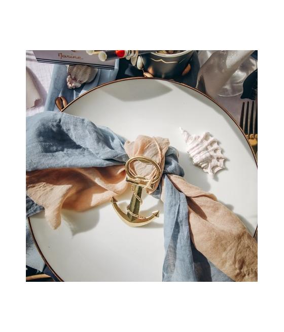 Chemin de Table Mousseline Bleu Pastel