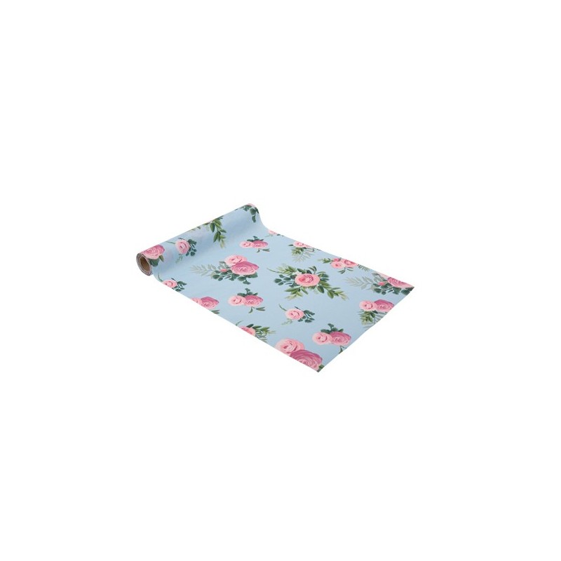 Chemin de Table Romantic Liberty Tissu Bleu
