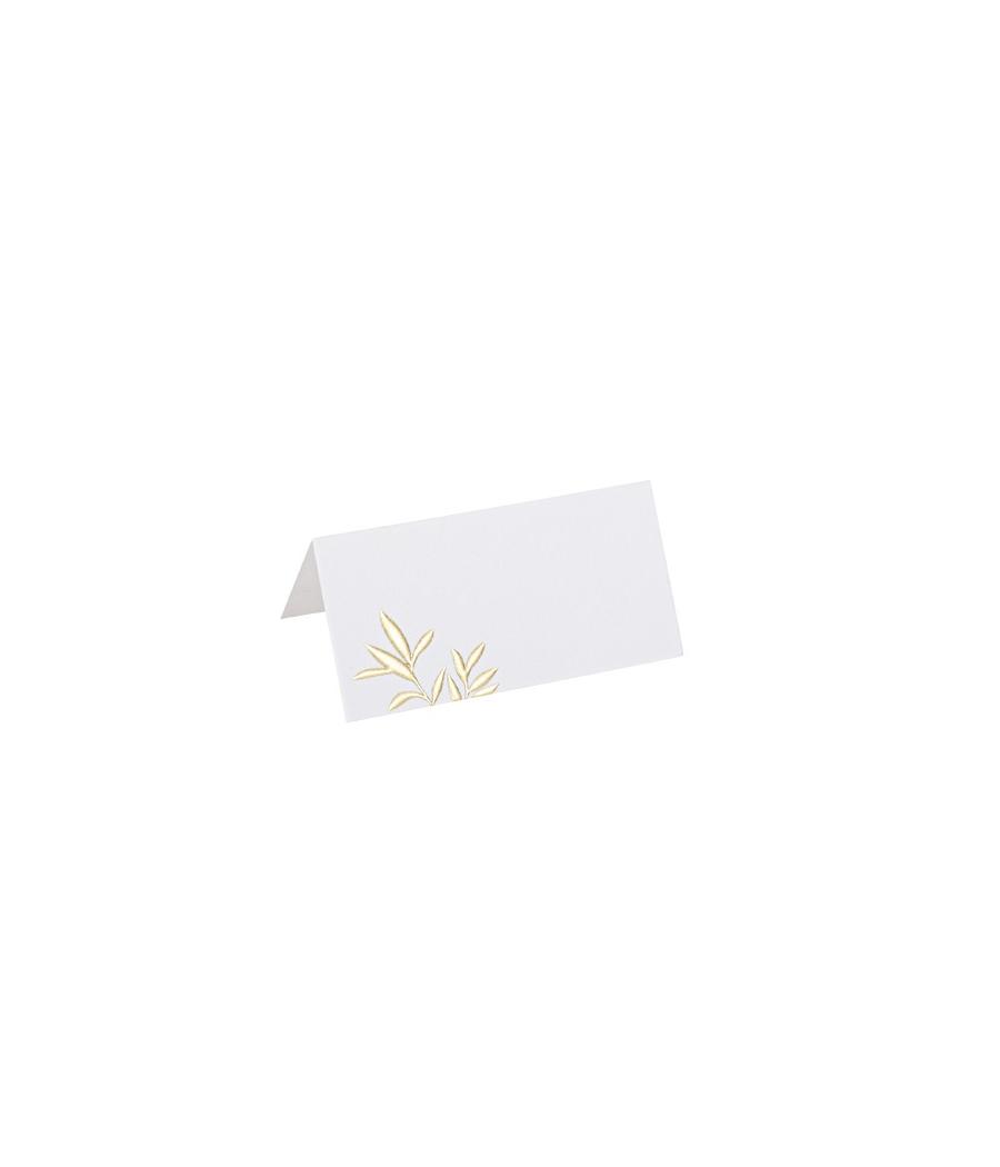 Marque-Places Jolis Brins Blancs et Or