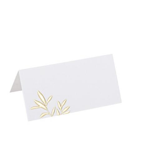 Marque-Places Jolis Brins Blancs et Or