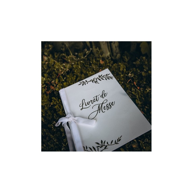 Livrets de Messe Jolis Brins Blancs et Or