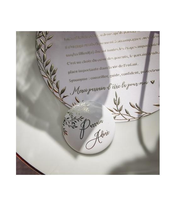 Badges Parrain Adoré / Marraine