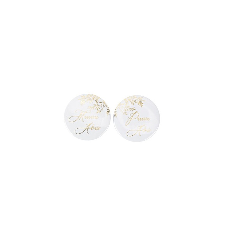 Badges Parrain Adoré / Marraine