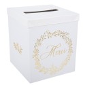 Urne Merci Jolis Brins Blanche et Or