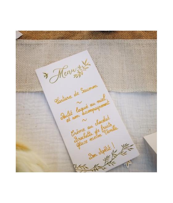 Urne Merci Jolis Brins Blanche et Or