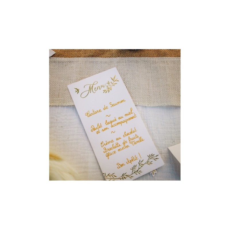 Urne Merci Jolis Brins Blanche et Or