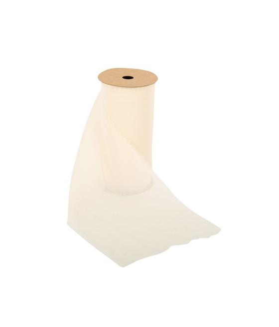 Chemin de Table Ivoire Effiloché Mousseline