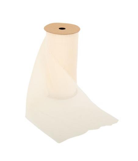 Chemin de Table Ivoire Effiloché Mousseline