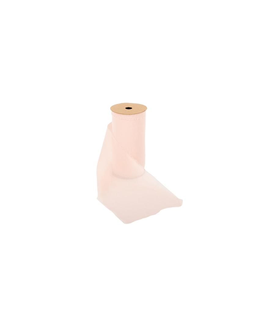 Chemin de Table Blush Effiloché Mousseline