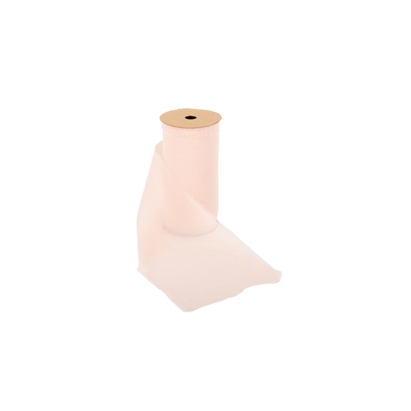 Chemin de Table Blush Effiloché Mousseline
