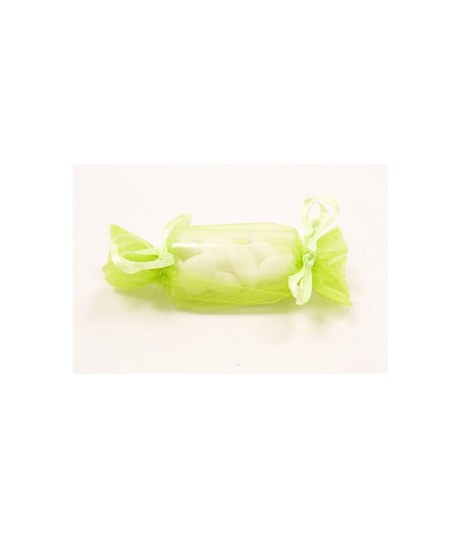  Sacs organza forme bonbon Menthe 