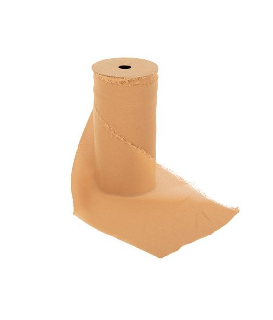 Chemin de Table Camel Effiloché Mousseline