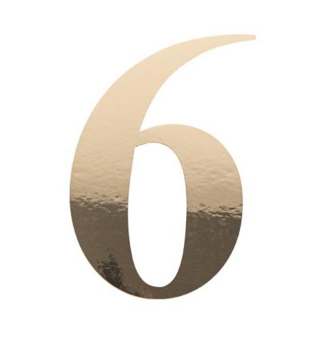 Sticker Chiffre 7 Or
