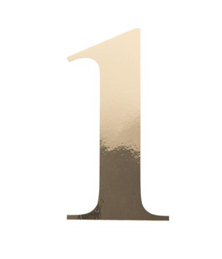 Sticker Chiffre 1 Or