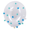 Ballons Transparents  Avec 50 Pompons