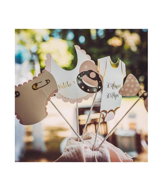 Kit Photobooth Baby Shower Fille