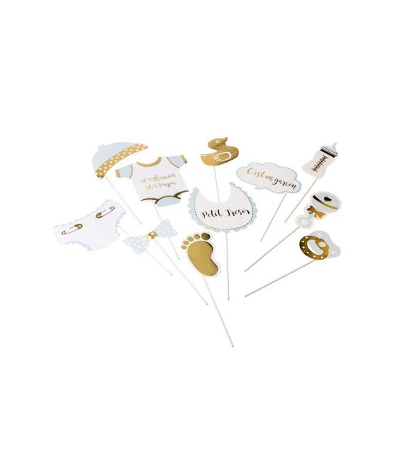 Kit Photobooth Baby Shower Garcon