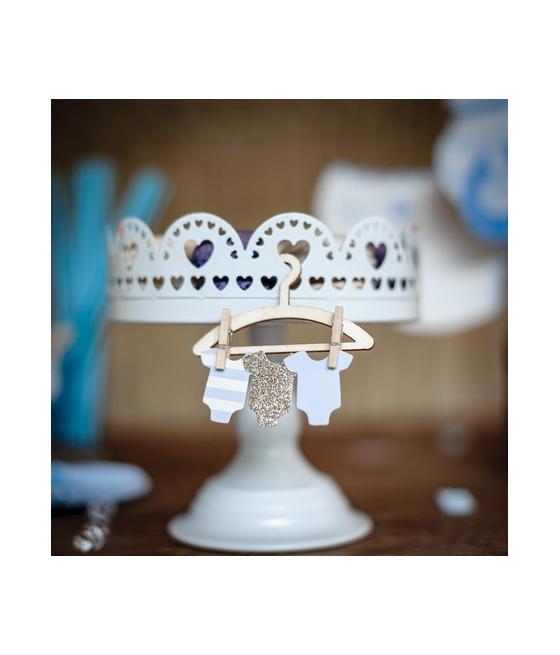 100 Confettis Body Bébé Garçon Ciel