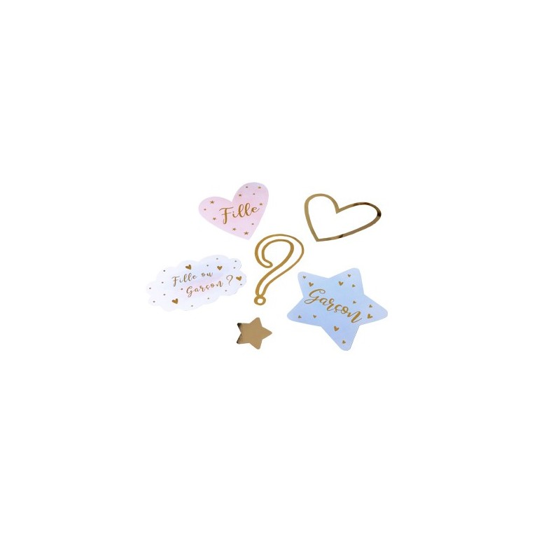 Déco De Table Gender Reveal Fille ou Garçon