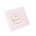 Serviettes Petite Merveille Rayé Blanc