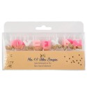 Bougies Joyeux Anniversaire Sur Pic Dégradé Rose