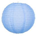 Lanterne Tissu Plumetis Bleu