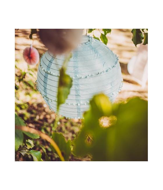 Lanterne De Pompons Ciel