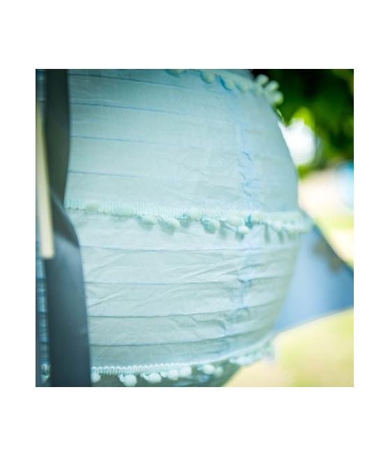 Lanterne De Pompons Ciel