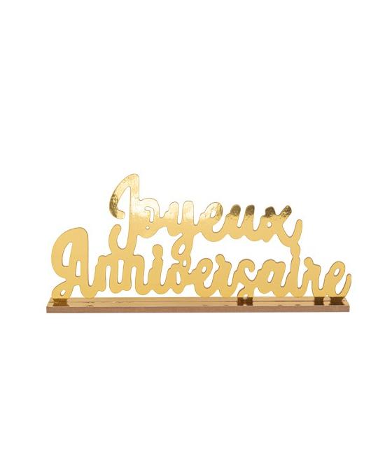 Déco joyeux anniversaire sur socle