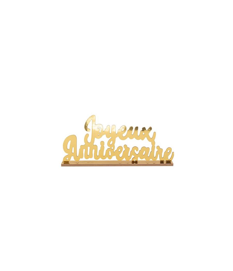 Déco joyeux anniversaire sur socle