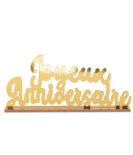 Déco joyeux anniversaire sur socle
