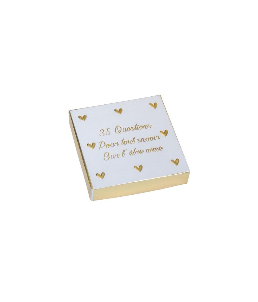 JEU DE 35 QUESTIONS PETITS COEURS PAPIER TEXTURE