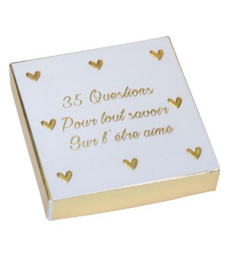 JEU DE 35 QUESTIONS PETITS COEURS PAPIER TEXTURE