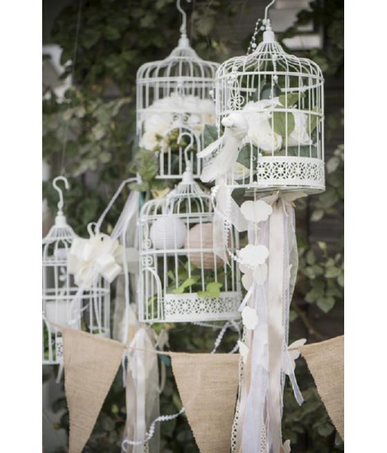 Tirelire cage blanche 