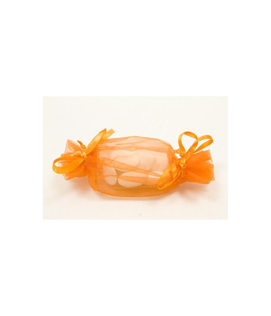  Sacs organza forme bonbon Orange 