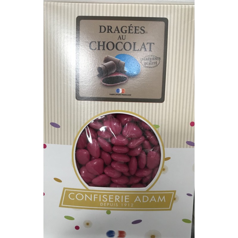 Dragées petits cœurs chocolat Framboise - 500gr
