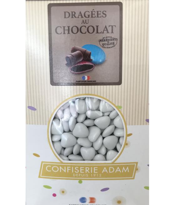Dragées petits cœurs au chocolat- Blanc - 500g