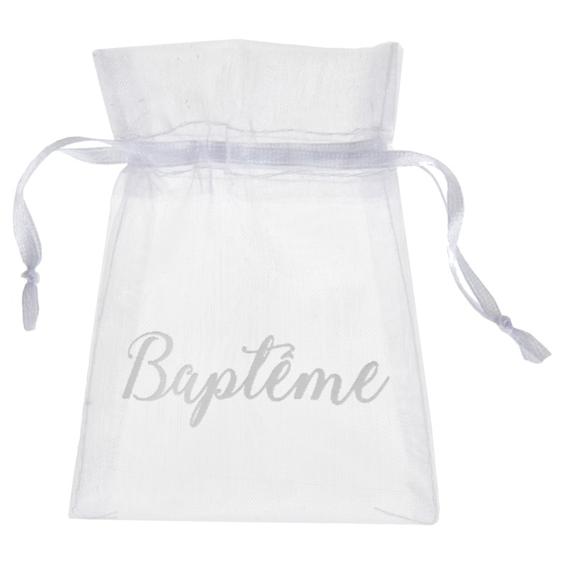 6 sachets Bapteme Blanc