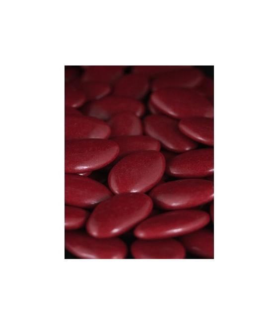 Dragées chocolat bordeaux