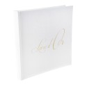 Livre d'or blanc avec écriture " livre d'or"