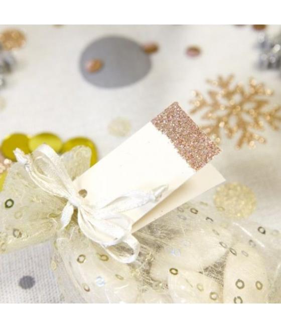 Étiquettes unie pailletée (X6) ROG