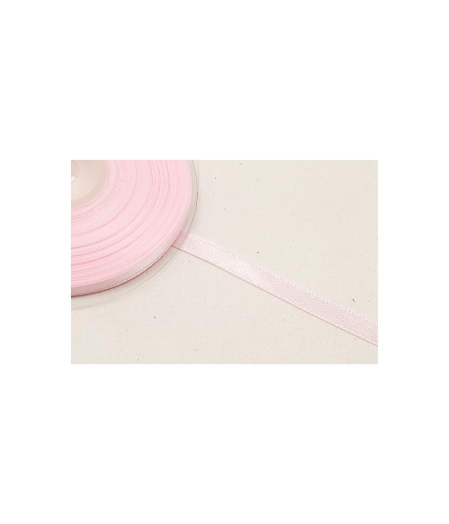 Ruban en satin rose