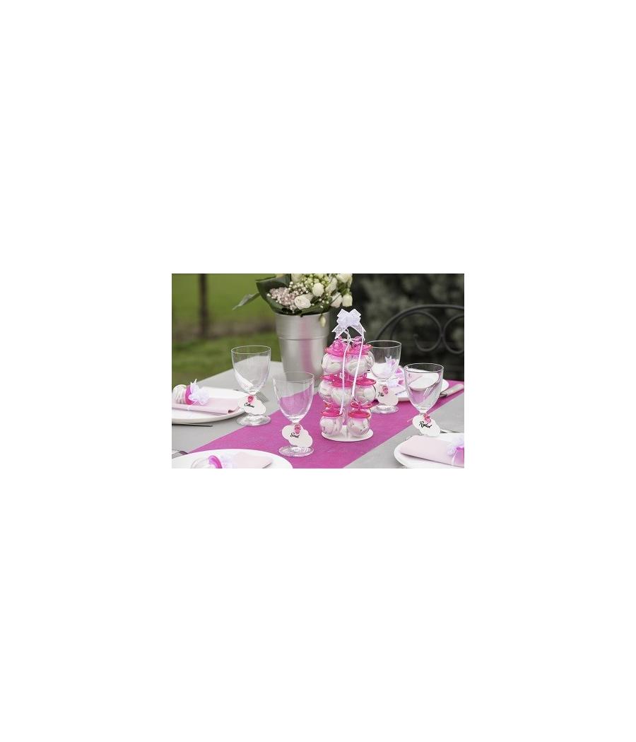 Contenant en forme de tétine (x 4) - fuchsia