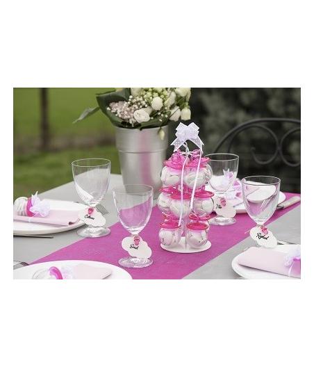 Contenant en forme de tétine (x 4) - fuchsia